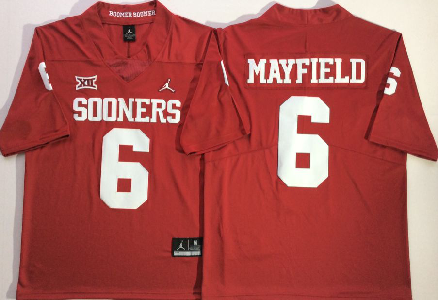 NCAA Men Oklahoma Sooners #6 MAYFIELD